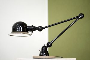 Vintage Style Adjustable Table Lamp: Retro Iron Wood Glass Cylinder