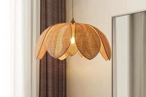 Illuminate Your Space with a Petal Blooming Rattan Chandelier