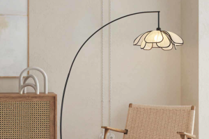 Enhance Your Space with a Fabric Lampshade Fishing Floor Lamp