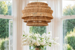 Enhance Your Space with a Mixed Woven Chandelier