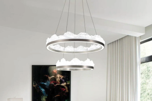 Nordic Elegance: Aluminum Chandelier