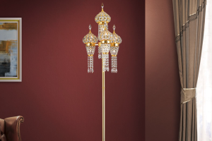 Golden Elegance: Floor Lamp for Stylish Lounge Lighting