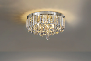 Illuminate Your Space with a Luxury Crystal Flush Mount