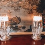 Photo glass table lamps