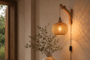 Enhance Your Space with a Mediterranean Double Shade Plug In Sconce