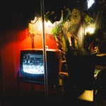 Photo retro living room lighting